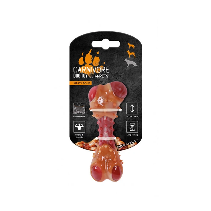 Игрушка д/собак Карнивор кость, вкус бекона MPets 11,7*4,7*4см
